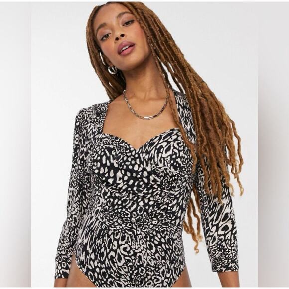 ASOS NWT Miss Selfridge Sweetheart Bodysuit - Picture 1 of 8